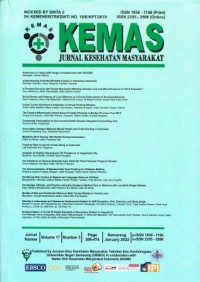 Image of Jurnal Kesehatan Masyarakat Universitas Negeri Semarang